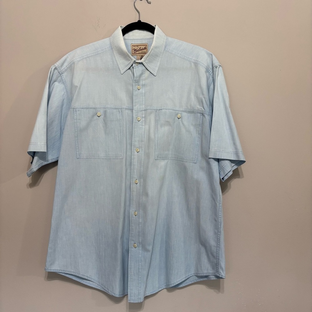 Woolrich Light Blue Casual Button Down Shirt